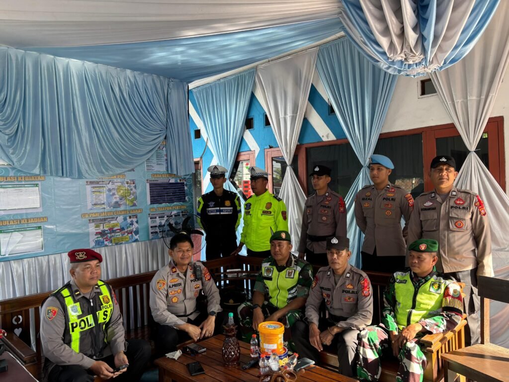 Polsek Cihaurbeuti Gelar Apel Personel Pos Pam, Perkuat Kesiapan Ops Ketupat Lodaya 2026