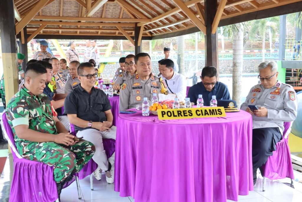 Polres Ciamis Ikuti Anev Nasional dan Monitoring Wisata, Pastikan Keamanan Perayaan Idul Fitri Tetap Kondusif