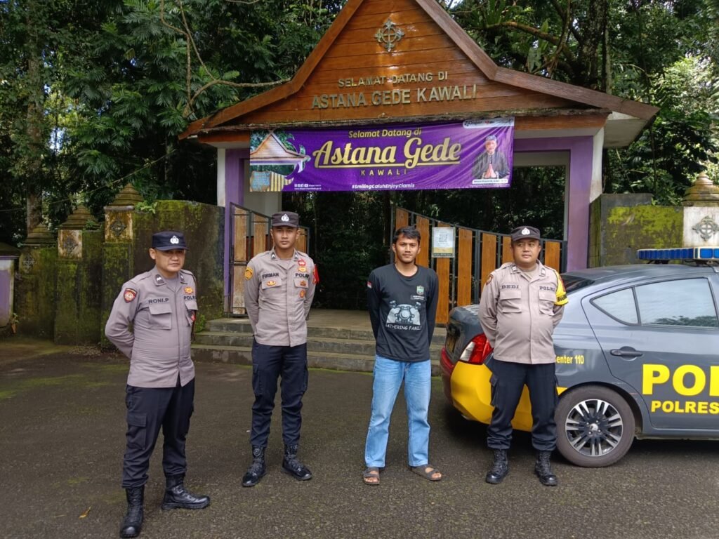 Libur Hari Raya Idul Fitri, Pospam Kawali Pantau Aktivitas di Area Wisata