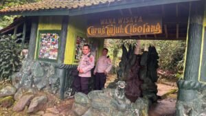 Libur Hari Raya Idul Fitri, Polsek Panjalu Pantau Aktivitas di Area Wisata Alam Curug Tujuh Cibolang