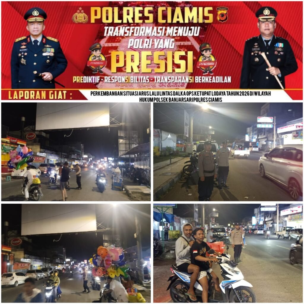 Pospam Kawali Pantau Lalu Lintas Arus Balik Lebaran 2026