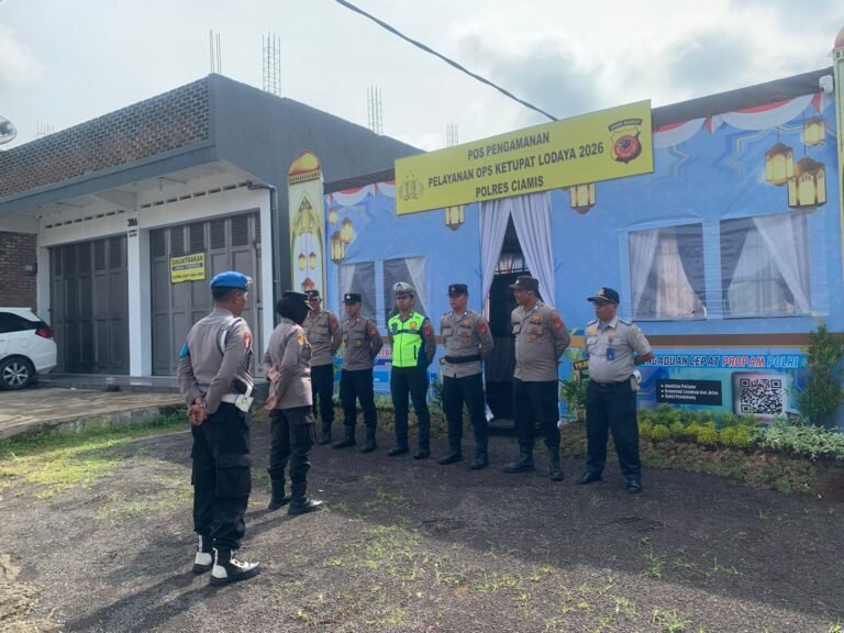 Polres Cianis Laksanakan Apel KRYD di Kawali, Perkuat Cipta Kondisi Pasca Lebaran