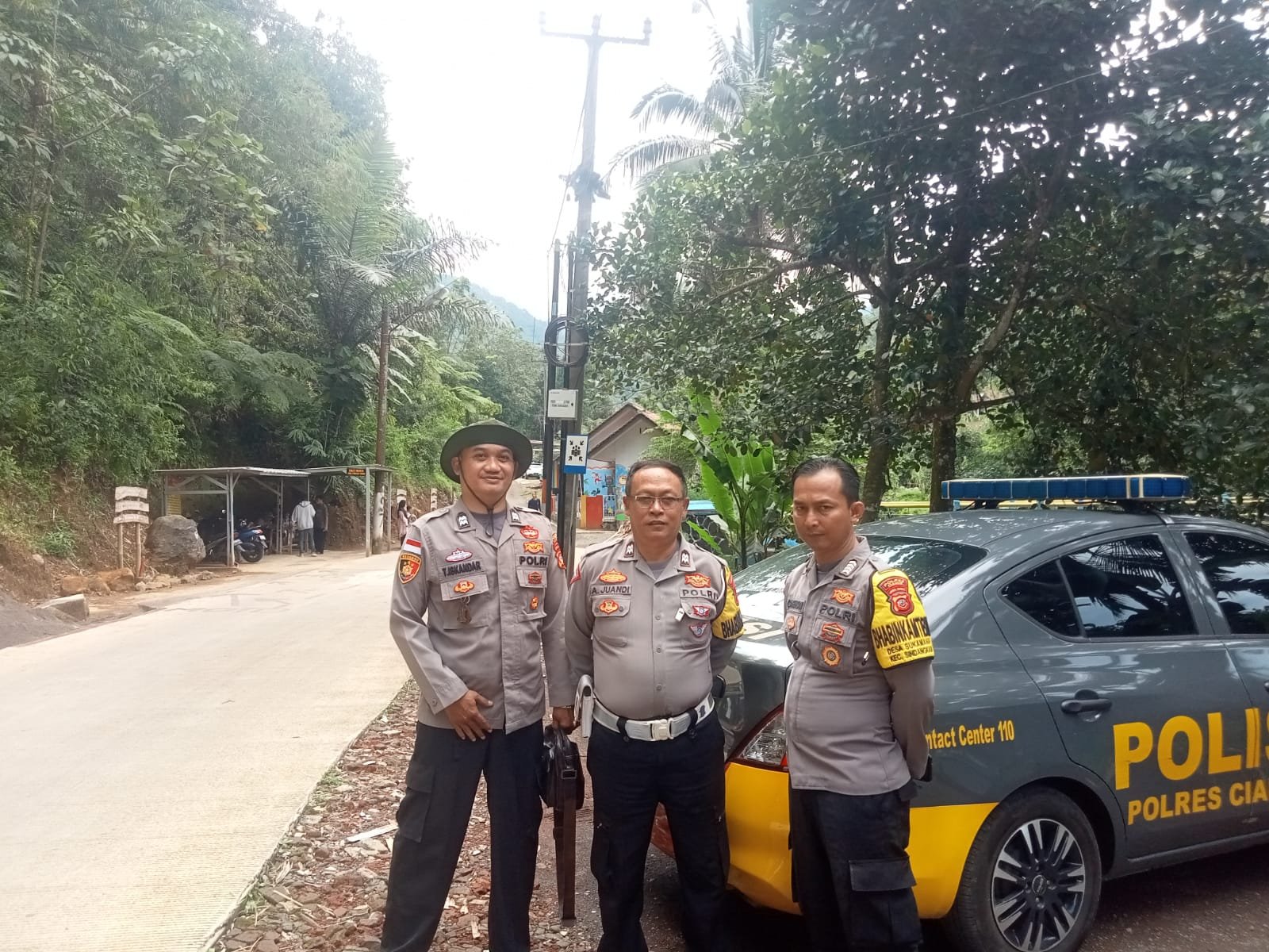 Polres Ciamis Aktif Amankan Destinasi Wisata, Monitoring Sungai Cireong Perkuat Kamtibmas Saat Libur Lebaran