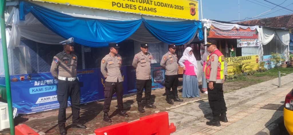 Pos Pam Banjarsari Gelar Apel Pagi Pasca Ops Ketupat Lodaya 2026 di Hari Terakhir Libur Lebaran