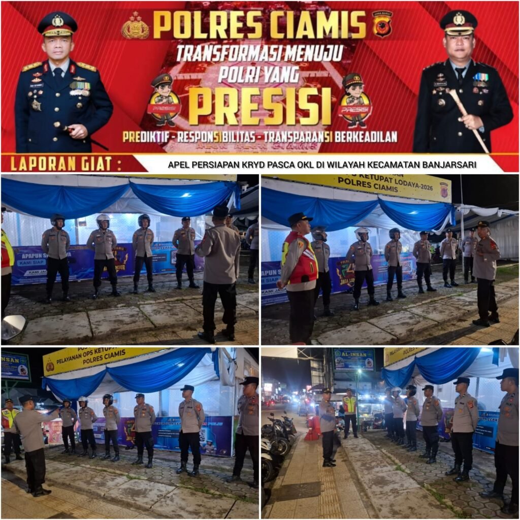 Kapospam Banjarsari Pimpin Langsung Apel Malam Terakhir Pasca Ops Ketupat Lodaya 2026
