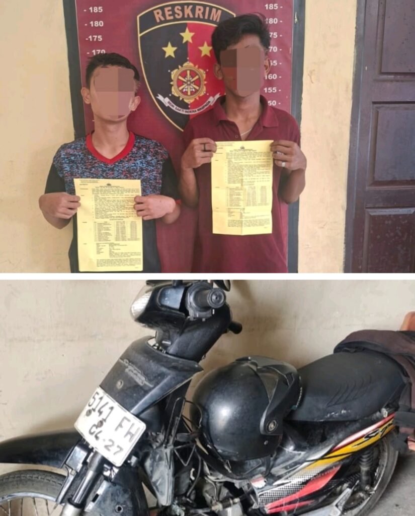 Polsek Tanjung Morawa Berhasil Amankan Dua Pelaku Pencurian Sepeda Motor