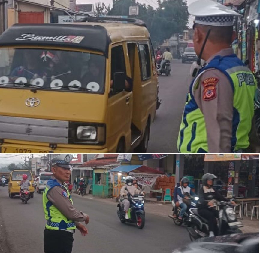 Polsek Samarang Lakukan Patroli Ngabuburit Warga, Dan Bagikan Takjil Kepada Pengguna Jalan