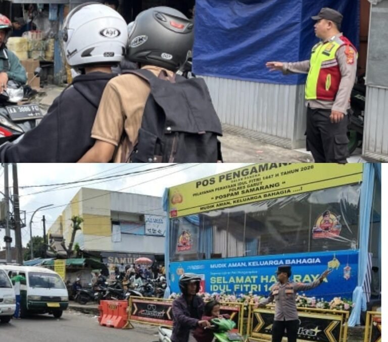 Polsek Samarang Lakukan Pemantauan Situasi Arus Lalin, Dalka Operasi ketupat Lodaya 2026