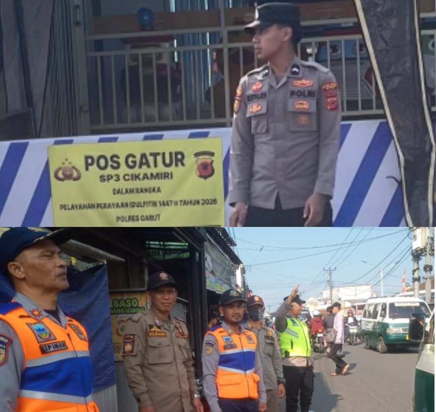 Giat Pemantauan dan Pengaturan Lalu Lintas Dalka Ops Ketupat Lodaya 2026 di Wilkum Polsek Samarang