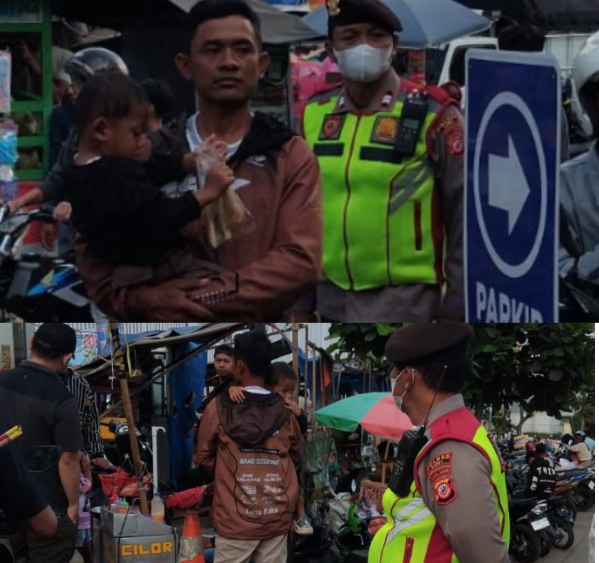Polsek Samarang Giat Patroli Dan Pengaturan Lalin Saat Warga Ngabuburit, Dalka OPS Ketupat Lodaya 2026