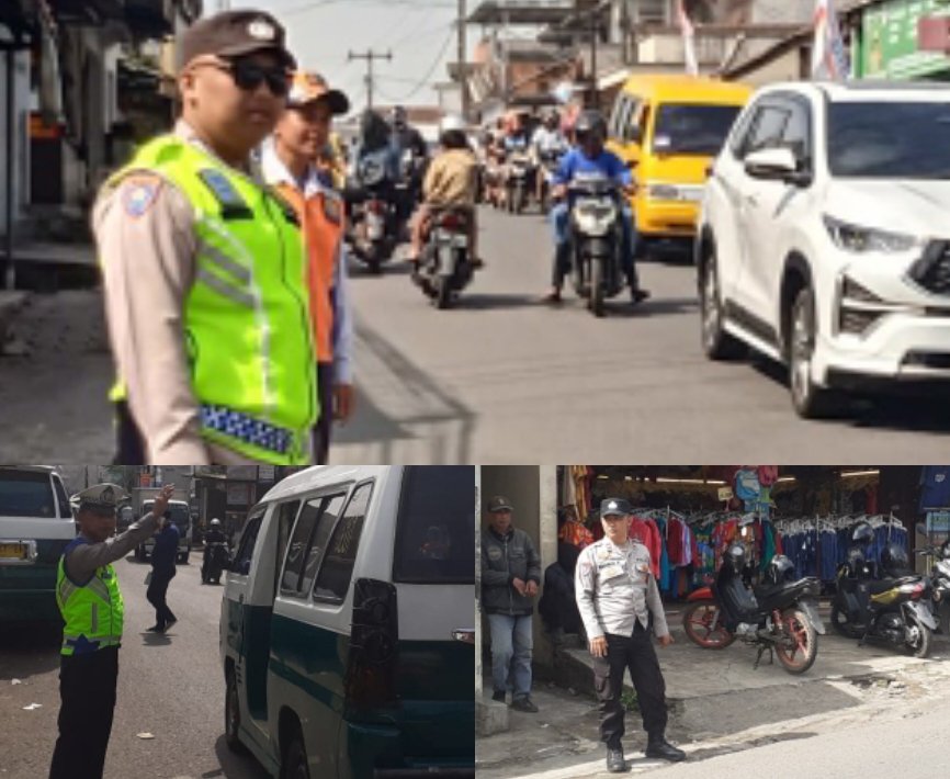 Pemantauan Arus Lalu Lintas Dalam Rangka Operasi Ketupat Lodaya 2026, Di Wilayah Hukum Polsek Samarang.