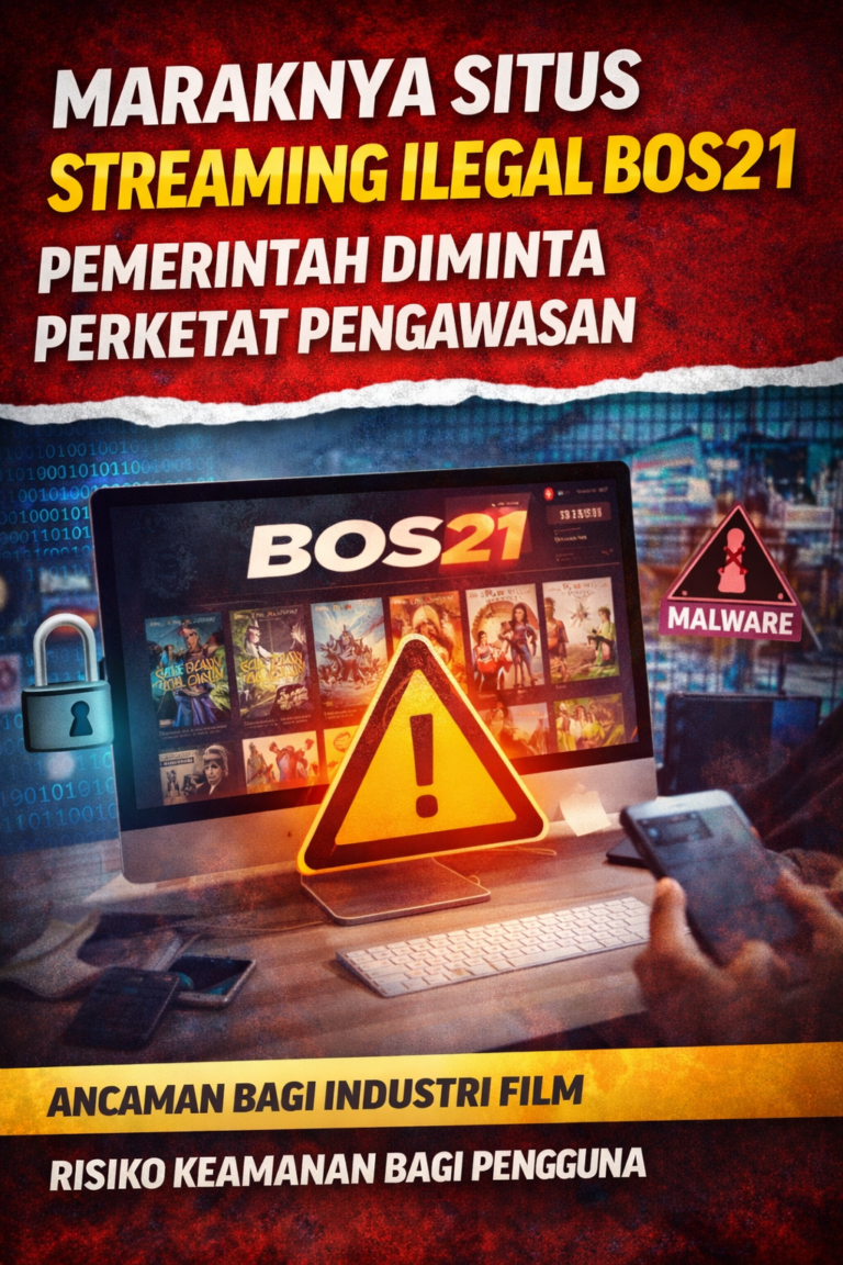 Maraknya Situs Streaming Ilegal BOS21 Kembali Disorot, Pemerintah Diminta Perketat Pengawasan