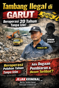 Tambang Batu Diduga Ilegal di Garut Disorot, Beroperasi Puluhan Tahun Tanpa Izin