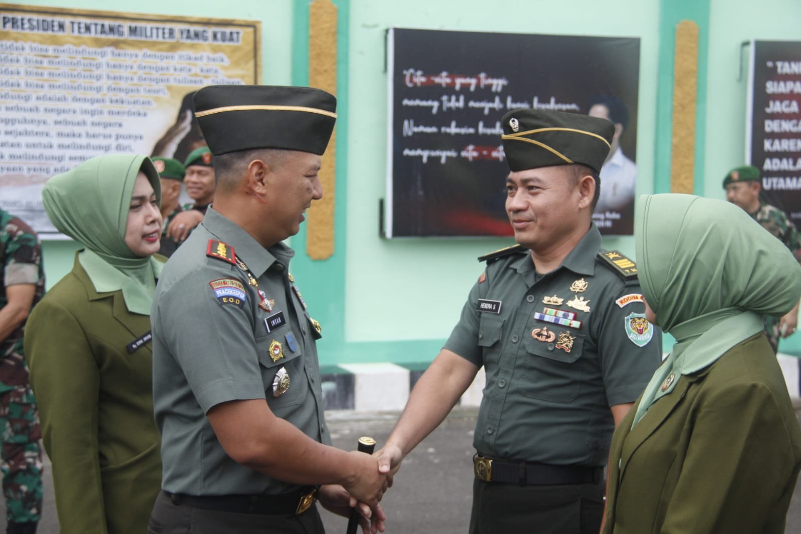 Dandim 0612/Tsm Pimpin Upacara Kenaikan Pangkat 37 Prajurit
