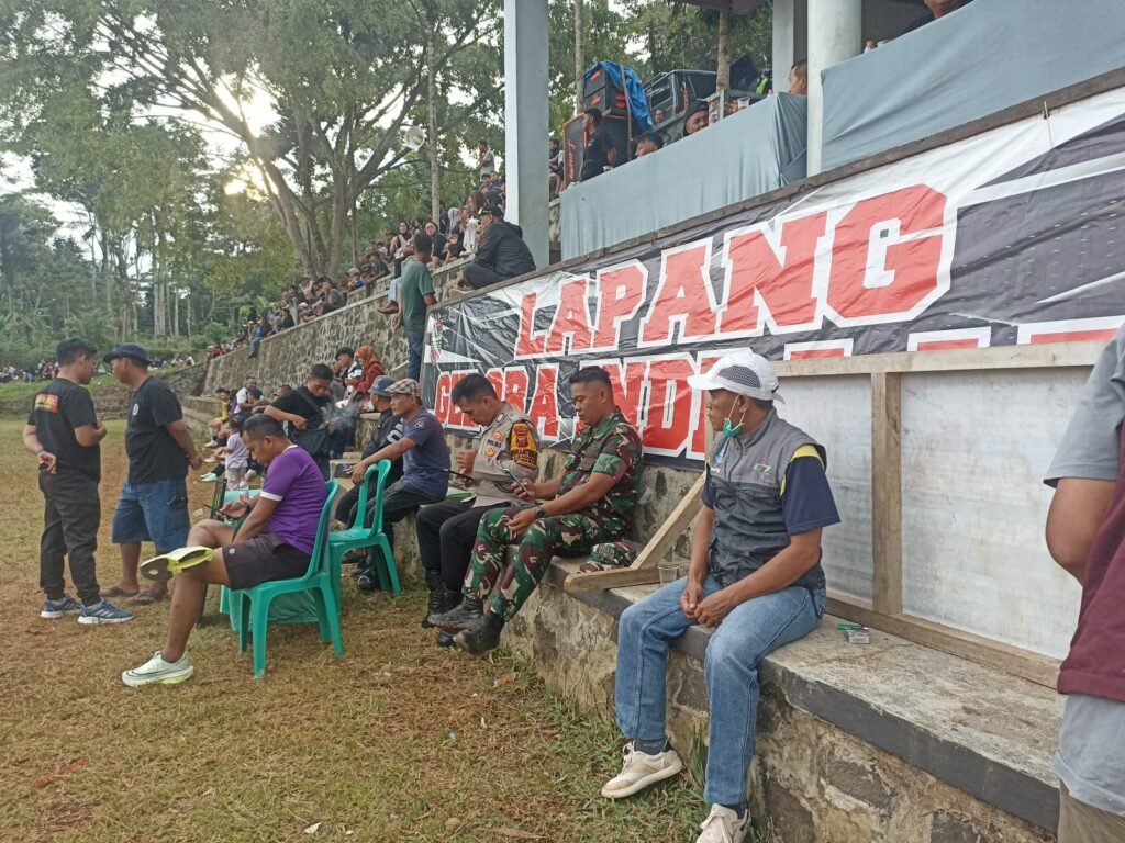 Beri Kenyamanan Warga, Polsek Kawali Siagakan Personel Pam Turnamen Indra Jaya Cup 2026