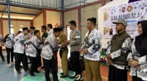 Perkuat Sinergitas, Polsek Panjalu Hadiri Acara Halal Bi Halal PGRI Kecamatan Panjalu