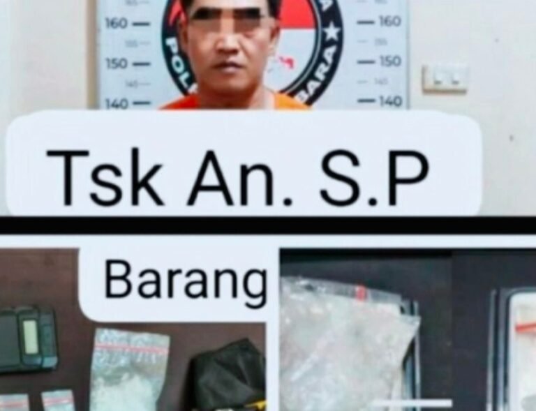 Bravo Satres Narkoba Polres Batu Bara Menangkap Pengedar Sabu di Sei Balai Barang Bukti 16,99 Gram