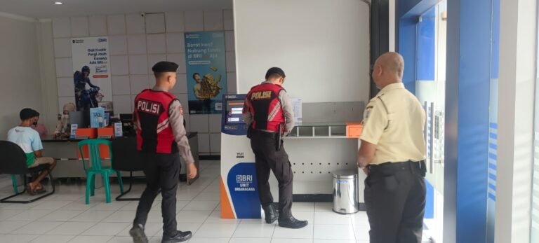 Sat Samapta Polres Ciamis Tingkatkan Patroli Dialogis, Jaga Keamanan di Objek Vital Perbankan