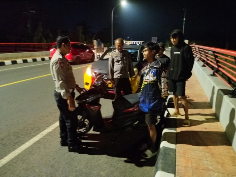 Cipta Kondisi, Polsek Banjarsari Polres Ciamis Intens Patroli Biru di Malam Hari