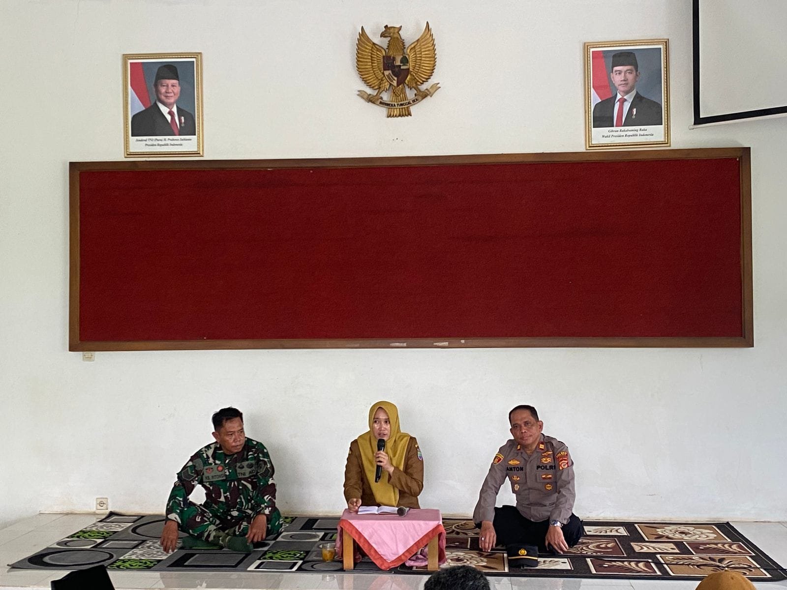 Polsek Cimaragas Datang Sampaikan Himbauan Kamtibmas di Rakor Tingkat Kecamatan