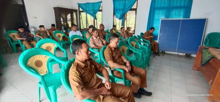 Polsek Pamarican Datang Sampaikan Himbauan Kamtibmas di Rakor Tingkat Kecamatan