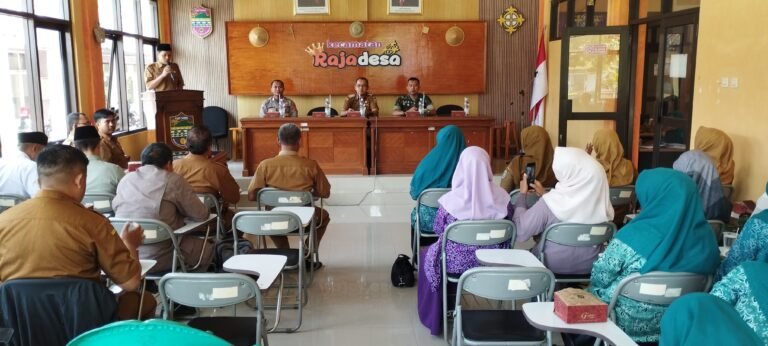 Polsek Rajadesa Datang Sampaikan Himbauan Kamtibmas di Rakor Tingkat Kecamatan
