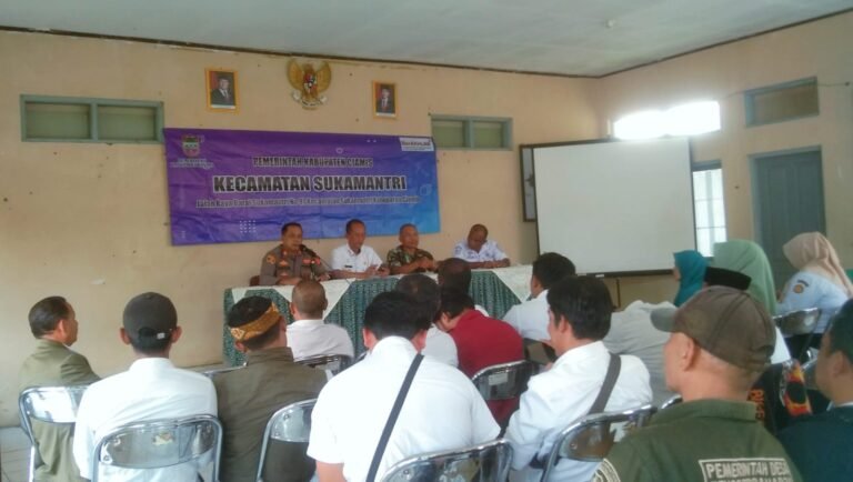 Peran Aktif Polres Ciamis dalam Rapat Koordinasi Kecamatan Sukamantri, Perkuat Sinergi Jaga Kondusivitas Wilayah
