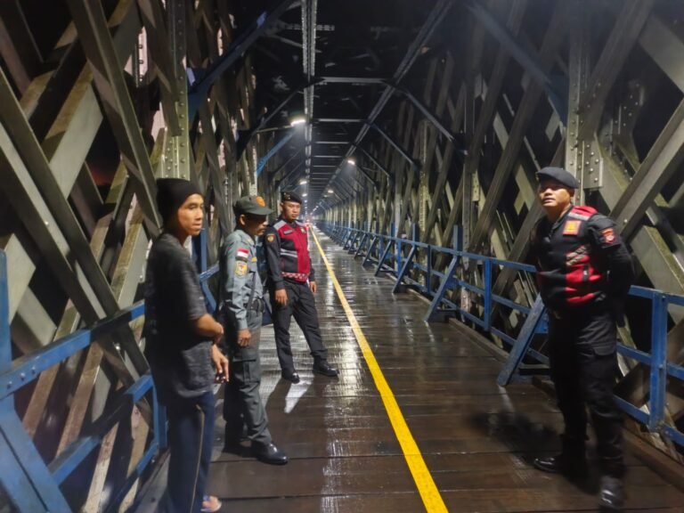 Patroli Biru Polres Ciamis di Jalur Rawan Kejahatan, Antisipasi Begal dan Balap Liar di Jembatan Cirahong