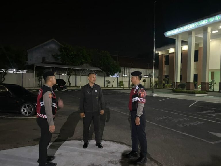 Patroli Biru Polres Ciamis Ditingkatkan di Objek Vital, Jaga Keamanan di Pengadilan Negeri
