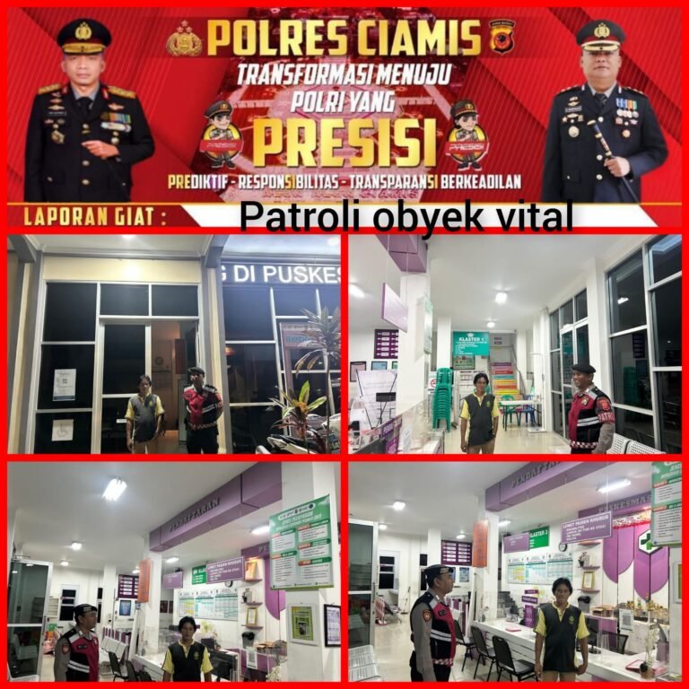 Cipkon Kamtibmas, Sat Samapta Polres Ciamis Patroli ke Area Pelayanan Masyarakat