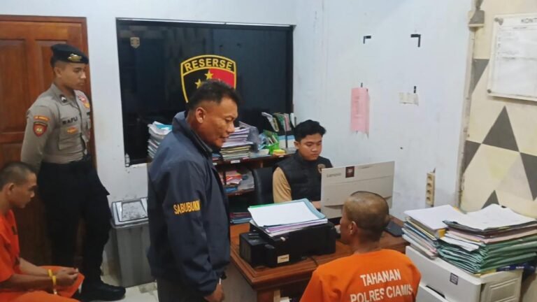 Polres Ciamis Berhasil Ungkap Tindak Pidana Pencurian dengan Pemberatan Mesin Traktor, Dua Tersangka Diamankan