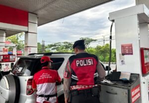 Patroli Dialogis Sat Samapta Polres Ciamis di SPBU Imbanagara, Wujud Kehadiran Polisi Jaga Keamanan Objek Vital