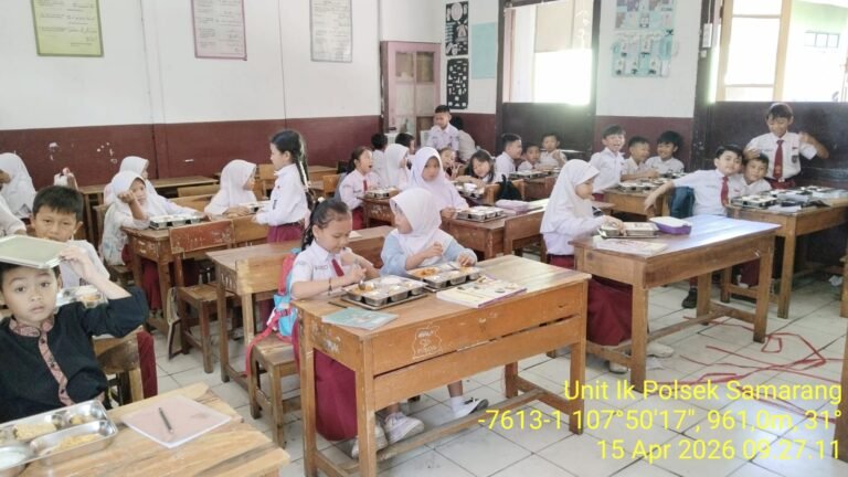 Giat Monitoring Program Makan Bergizi Gratis Di Wilayah Hukum Polsek Samarang