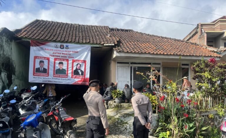 Pengamanan Ketat Pilkades PAW Desa Dano, Polres Garut Bersama Polsek Leles Pastikan Situasi Aman dan Kondusif