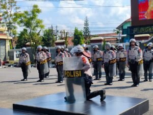 Latihan Dalmas Polres Ciamis, Peran Polisi Tingkatkan Kesiapsiagaan Pengendalian Massa Secara Profesional