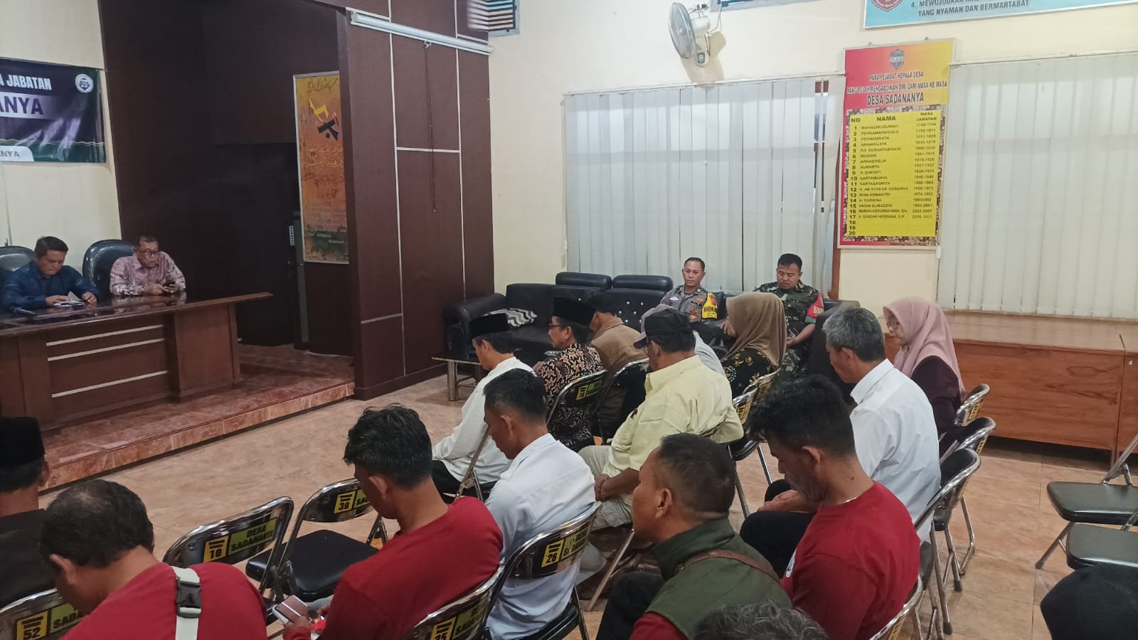 Perkuat Sinergitas, Polsek Ciamis Ikuti Musyawarah LPJ BumDes Mulia Sadananya