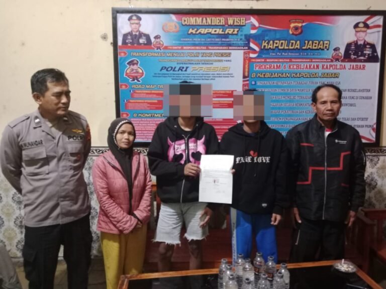Dua Pelajar Kedapatan Jual Miras, Polsek Cibatu Lakukan Pembinaan dan Libatkan Orang Tua