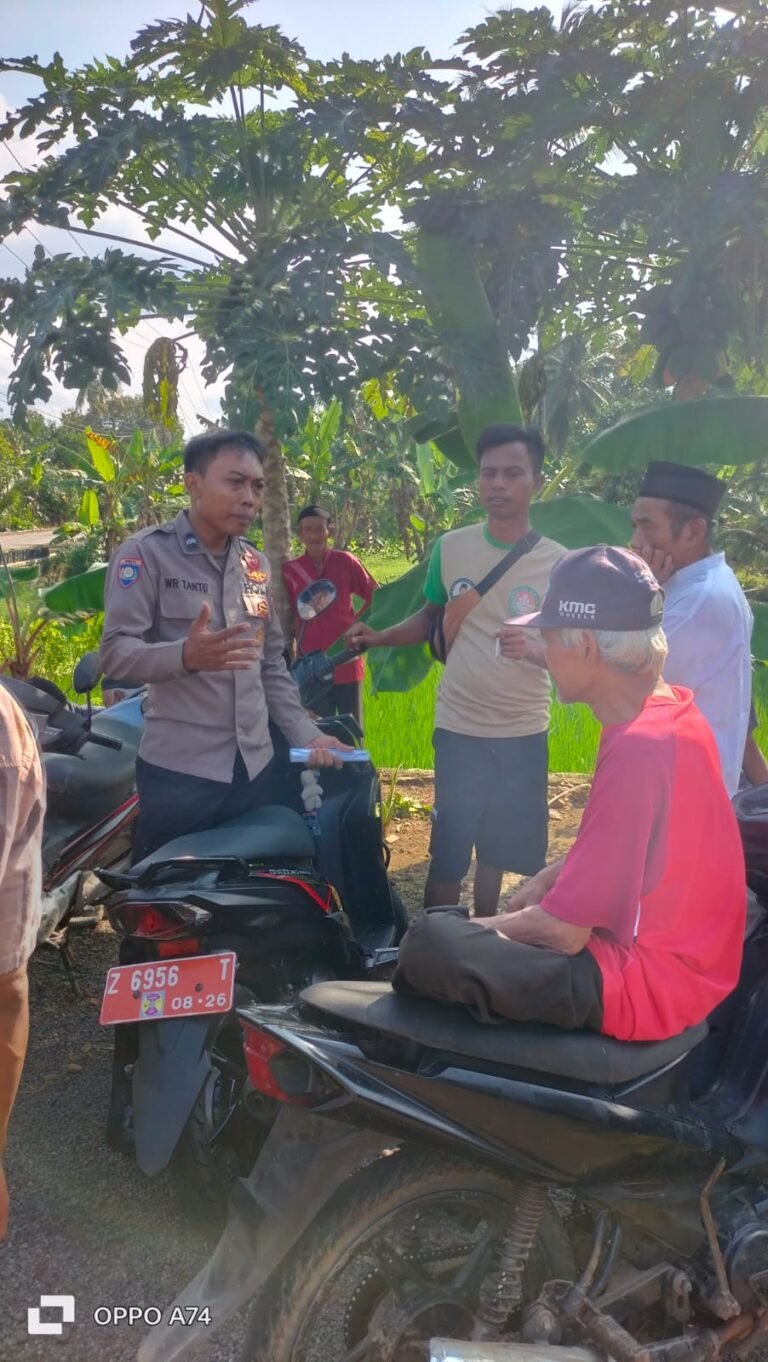 Perkuat Sinergitas, Polsek Lakbok Polres Ciamis Koorkom ke Warga Bantarsari Kutawaringin