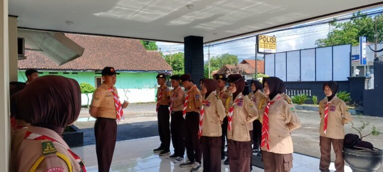 Polsek Banjarsari Polres Ciamis Binlat Rutin Saka Bhayangkara Banjarsari di Makopolsek