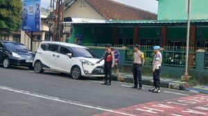 Sat Samapta Polres Ciamis Gelar Strong Point Pagi, Wujudkan Lalu Lintas Tertib dan Lancar