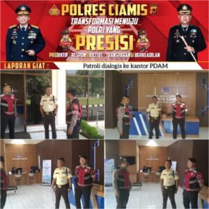 Cipkon Kamtibmas, Sat Samapta Polres Ciamis Patroli ke Area Pelayanan Masyarakat