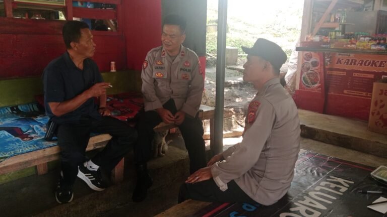 Perkuat Sinergitas, Polsek Ciamis Koorkom Kamtibmas Bersama Kades Pawindan
