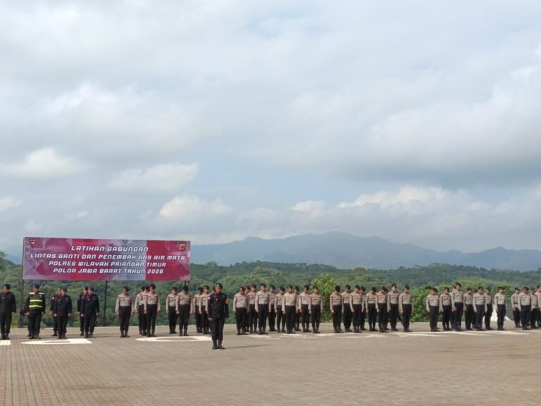 Polres Ciamis Perkuat Kesiapsiagaan Pengendalian Massa, Sinergi Latihan Gabungan Dalmas Priangan Timur dan Brimob
