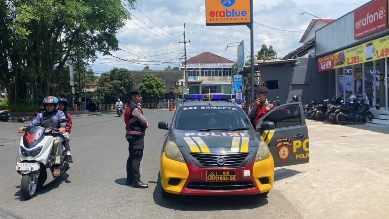 Sat Samapta Polres Ciamis Intensifkan Patroli dan Himbauan Kamtibmas, Warga Diajak Lebih Waspada