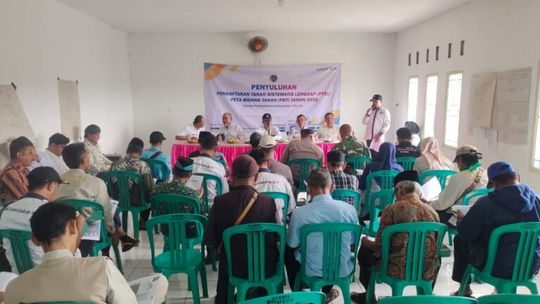 Polsek Kawali Polres Ciamis, Ikuti Penyuluhan Pendaftaran PTSL Winduraja