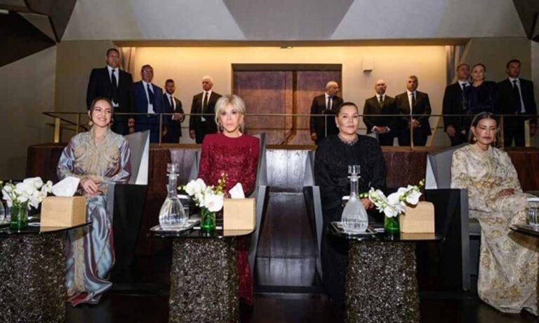 TRH Princesses Lalla Khadija, Lalla Meryem, & Lalla Hasnaa, Joined by Brigitte Macron, Attend Opening Show of Rabat Royal Theater