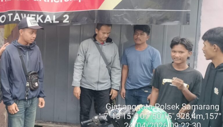 Polsek Samarang Gencarkan Sosialisasi Maklumat Kapolda Jabar, Terkait Penanganan Premanisme Balapan Liar dan Geng Motor