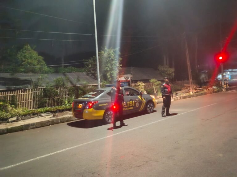 Patroli Biru Sat Samapta Polres Ciamis di Jalur Rawan, Upaya Cegah Kejahatan dan Balap Liar