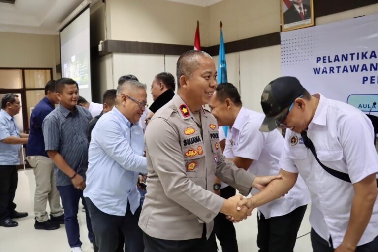 Polres Ciamis Amankan Pelantikan Pengurus PWI Ciamis, Wujud Sinergi Jaga Kondusifitas Kegiatan Organisasi Pers