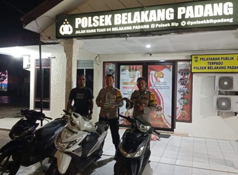 Resahkan Warga, Polsek Belakang Padang Tertibkan Knalpot Brong dan Balap Liar